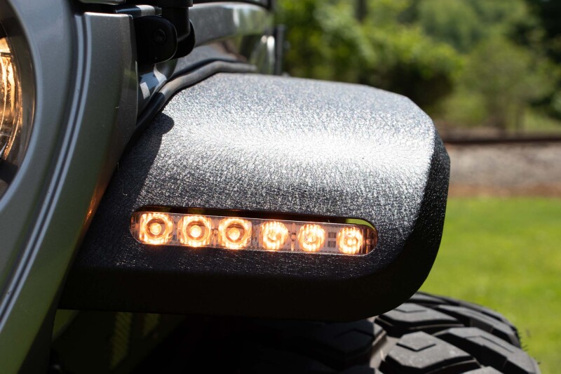 Jeep Rubicon Fenders - Rear - Fishbone Offroad - Elite Aluminum - Black textured - `18-`27